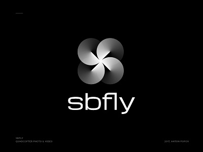sbfly drone fly geometry logo quadcopter