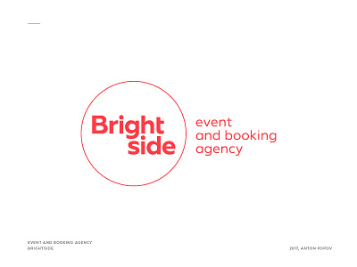 Brightside booking circle event geometry logo