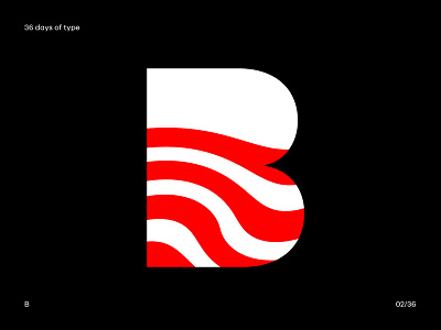 02/36 — B 36 days of type b letter lettering line logo type