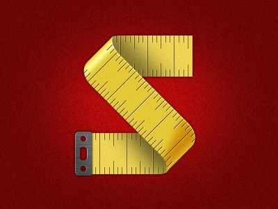 SMK app icon app clothing icon iphone measure measuring tape ruler s sewing tape yellow