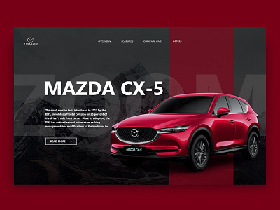 Mazda concept auto concept design landing mazda online store ui ux web design website