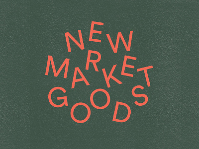 New Market Goods | branding clean clothing brand design fashion icon identity illustrator lettering logo minimal print textile type typography vector