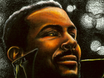 Marvin illustration marvin gaye portrait whats going on