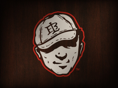 Bush League Co. baseball handdrawn illustration logo logo design mascot retro sports vintage