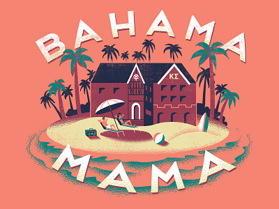Bahama Mama caribbean fraternity greek island palm trees surf swimsuit tanning tropical water