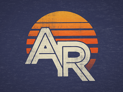 Sunrise AR arkansas branding logo logotype monogram sun sunrise sunset type