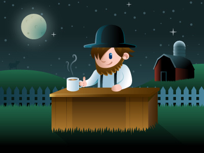 Amish Intern amish farm night talk show