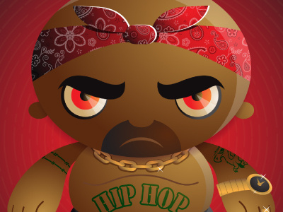 Hip Hop Tanki 2pac cartoon character hip hop illustration sketch thug tupac