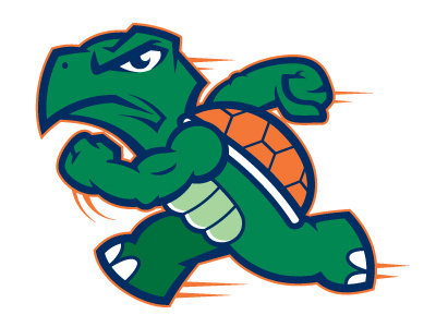 Runnin' Turtles cartoon illustration illustrator logo mascot sports turtle vector