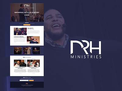 DRH Ministries church design ui web