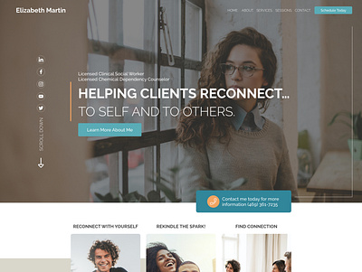 Elizabeth Martin branding design ui uidesign web website wordpress