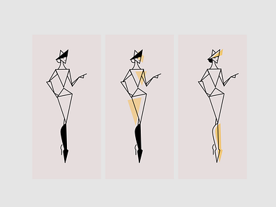 Woman silhouettes flat illustration vector