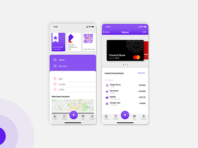 App for paying for services and goods app bank banking branding colors design entertainment finance gradient modern online payement redesign redesign concept responsive sports transport ui uiux ux