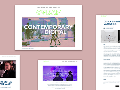 Website design - CADAF ui user experience design web designer website concept website design