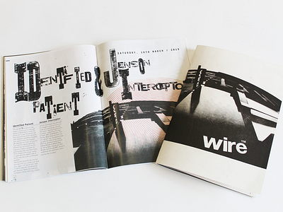 Wire NightClub Promotional DJ/Producer Magazine artwork editorial design magazine magculture music print promotion typography