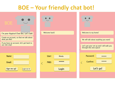 BOE - You friendly chat bot chatbot dailydesign design ui ux vector
