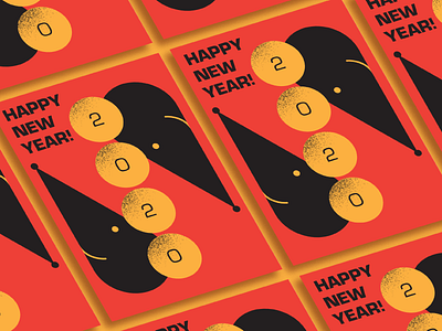 GOLTS_NY2020 2020 design graphic illustration mouse newyear poster vector