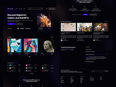 NFT Marketplace Landing Page