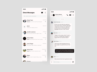 Direct Messaging - Daily UI #13