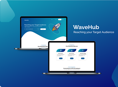 WAVEHUB app design logo ui ux web website