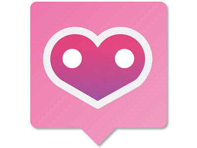 Touch of Heart App Logo chat clean dailyui day 5 heart illustration logo outreach