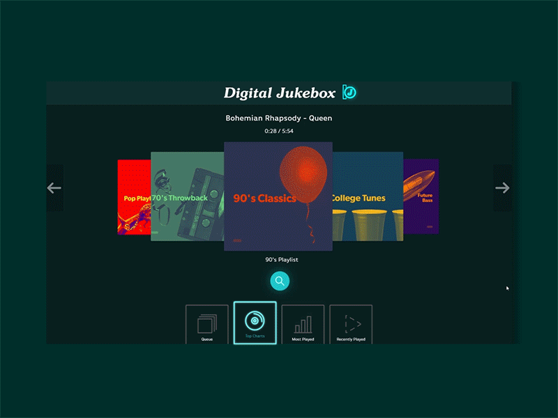 DailyUI 9 - Digital Jukebox 009 after effects bar dailyui digital jukebox illustrator interaction design music player