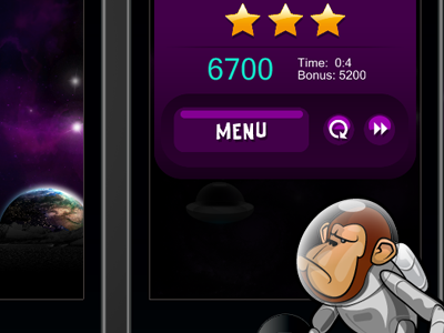 Apes 'N Space game game ui