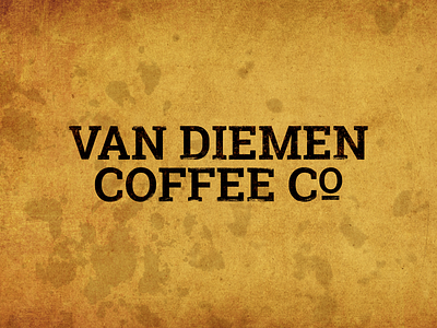 Van Diemen Coffee Co Logo adobe illustrator adobe photoshop branding craft create design develop logo othrs