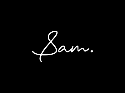 Sam. branding minimal start up typography