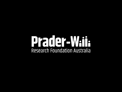 Prader Willi Research Foundation Australia branding design illustration logo minimal start up typography