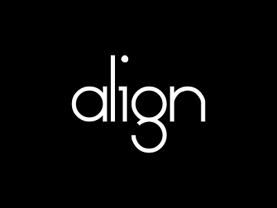 Align black and white branding design illustration logo logo design minimal packaging start up typography