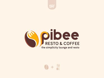 Pibee Resto & Coffee Logo branding design identity logo mark