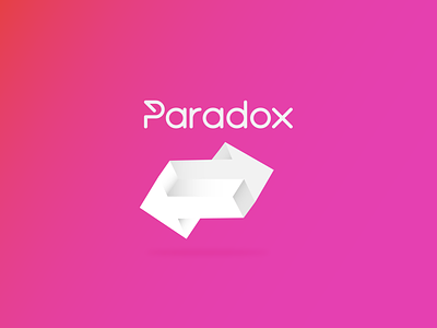 paradox logo adventure logo branding desain design gradient color ikon ilustrasi logo loop logo purple red repeat logo tipografi