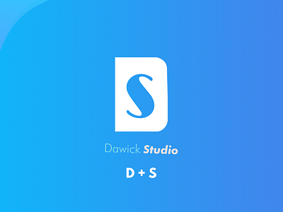 Danwick studio D+S adventure logo blue d logo desain design ikon ilustrasi logo logo petualangan s logo studio logo tipografi