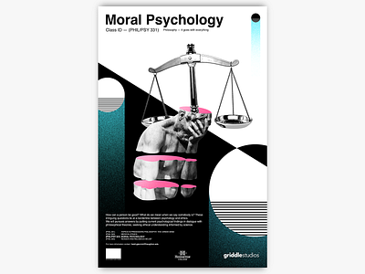 Moral Pyschology abstract abstract design advertisement college contrast design graphic design graphicdesign indesign philosophy photoshop poster poster art poster design vaporwave