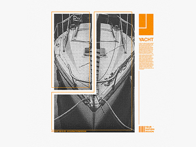 Yacht abstract abstract design blackandwhite design graphicdesign illustration letter letter y lettering poster art poster design screenprint swiss design swiss style typedesign typography art typography design y yacht