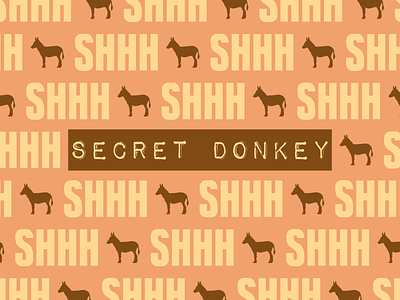 Product Label - Secret Donkey background branding design icon illustration label minimal pattern product sticker typography vector wallpaper