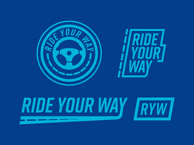 Ride YourWay - logo redesign branding emergency lift logo logo kit logo system medical minimal rebrand redesign ride share taxi transportation uber wheelchair