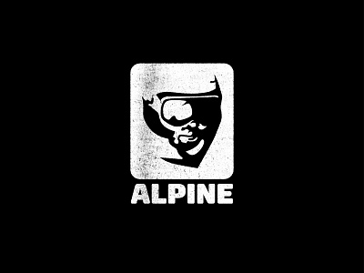 Alpine - Ski Resort logo alpine black and white branding design icon illustration lodge logo minimal resort ski snow snowboard typography vector winter