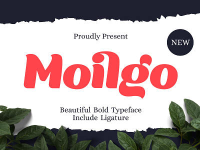 Moilgo - Beautiful Bold Typeface beauty logo bold bold font branding casual clean display display font elegant headline label ligature logo logotype modern packaging poster stylish trendy typographic
