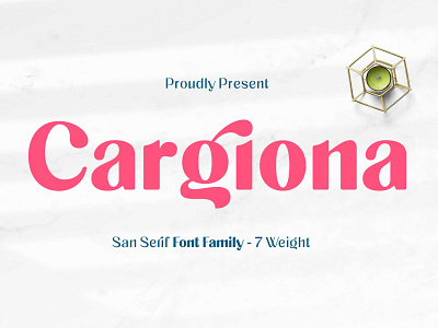 Cargiona - Sans Serif Font Family