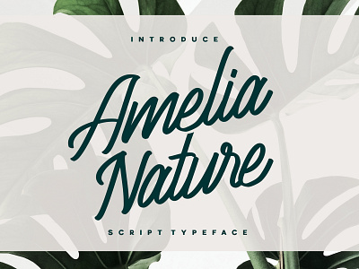 Amelia Nature - Script Typeface