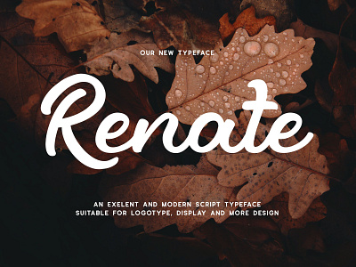 Renate - Modern Script Typeface