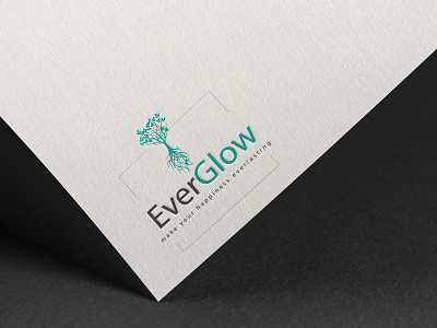 Everglow simple logo design