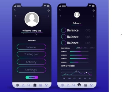 simple finance wallet app illustrator ui ui ux uidesign vector