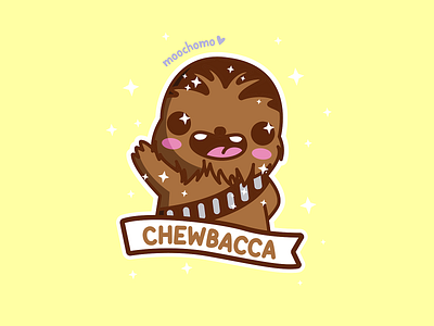 Chewbacca cute cute art design illustration kawaii kawaii art vector