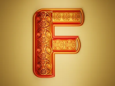 36 Days of Type : F 36 days of type 36daysoftype 36daysoftype08 3d art 3d artist 3d modeling blender 3d design open source typography