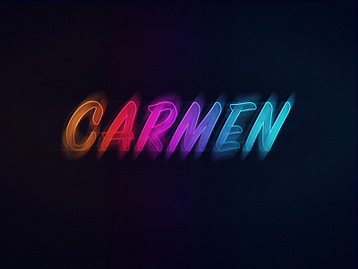 Carmen Neon typography