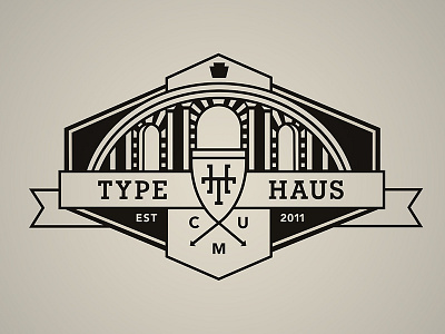 Typehaus Crest carnegie mellon crest haus logo type typehaus