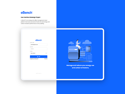 eBench Energy & Utility Management ui ux web